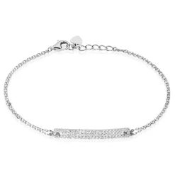 Bracelet Argent Blanc Keylia Oxyde De Zirconium