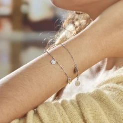 Bracelet Argent Blanc Merve
