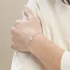 Bracelet Argent Blanc Paros