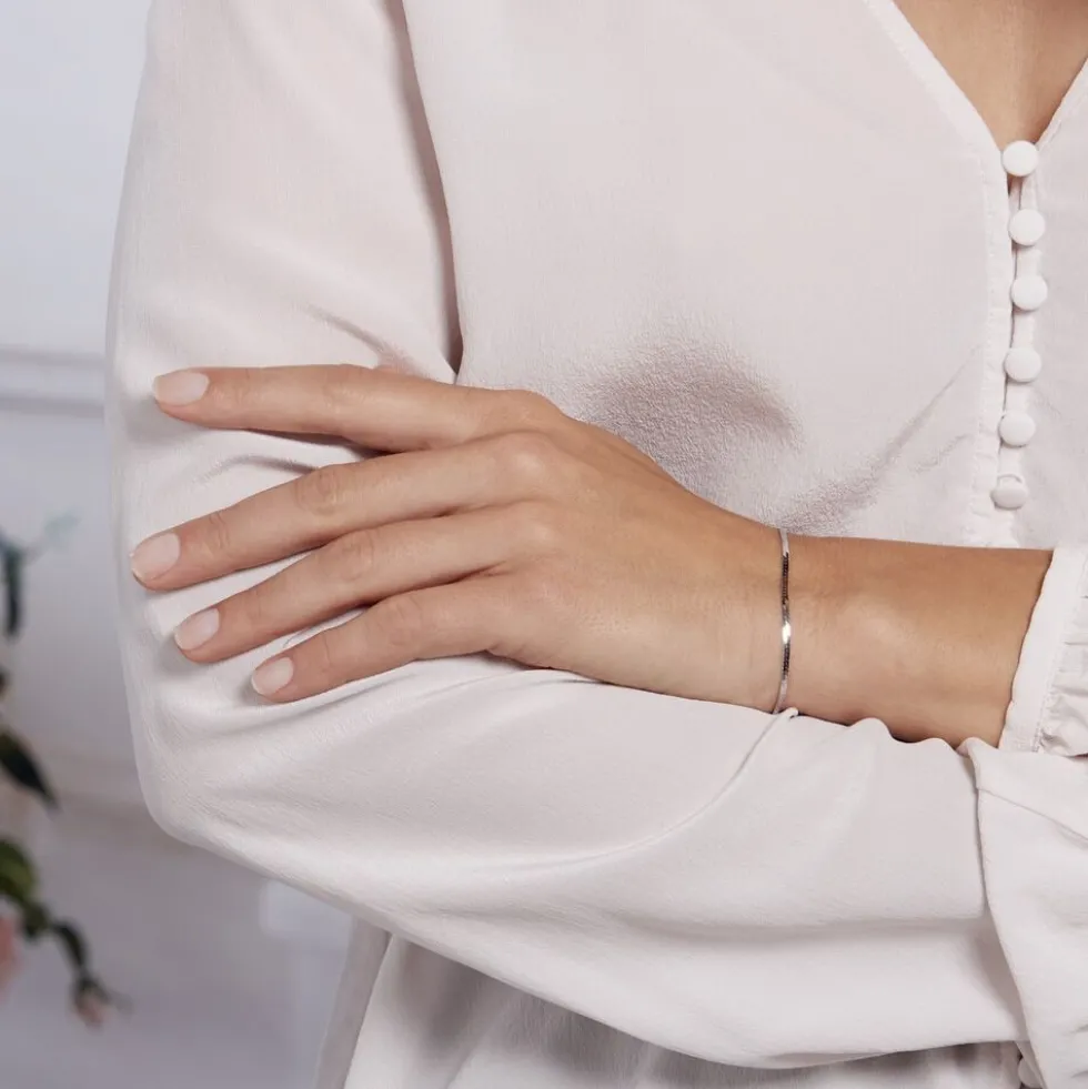 Bracelet Argent Blanc Racilia