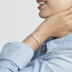 Bracelet Argent Blanc Soha Oxyde De Zirconium
