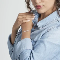 Bracelet Argent Blanc Soha Oxyde De Zirconium