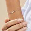 Bracelet Argent Blanc Wandis