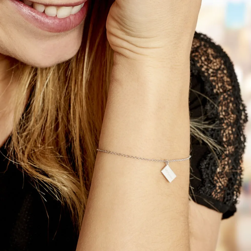 Bracelet Argent Guntrun Oxydes De Zirconium