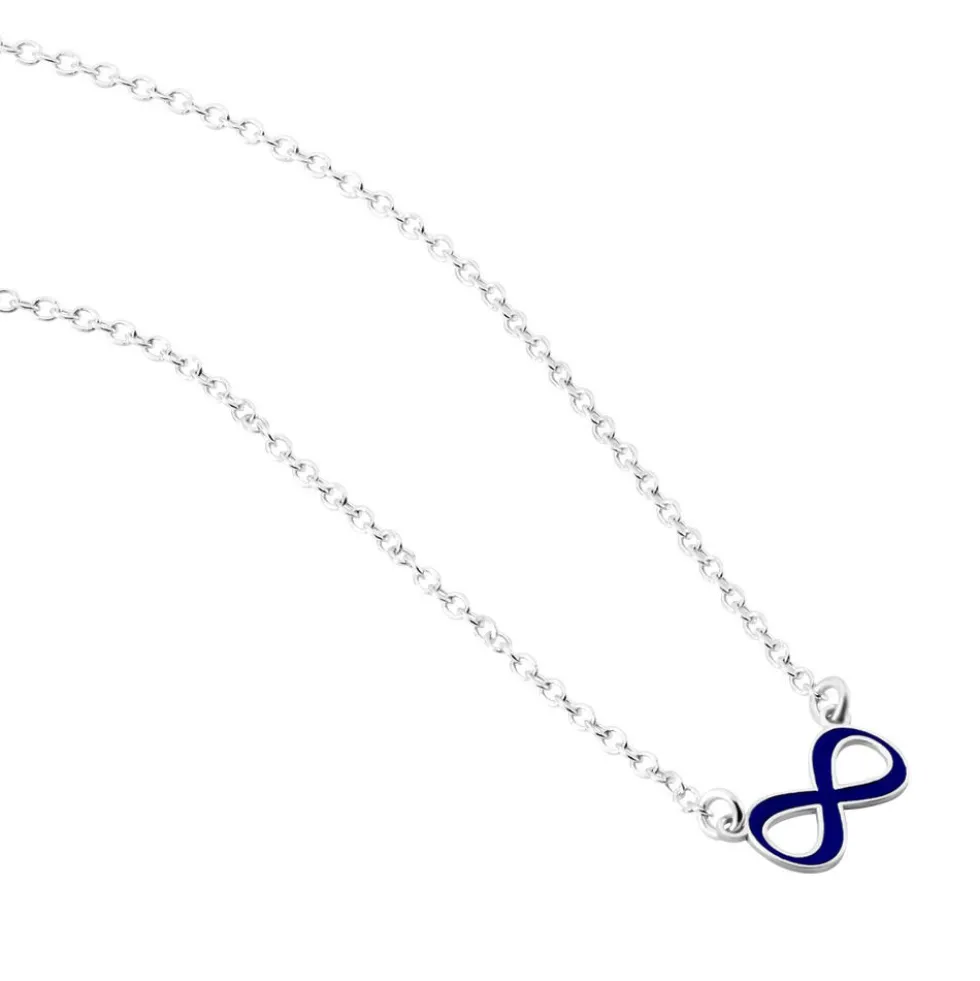 Bracelet Argent Lamier Email Bleu