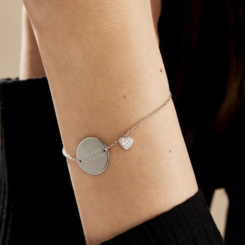 Bracelet Argent Nellchen Oxydes De Zirconium