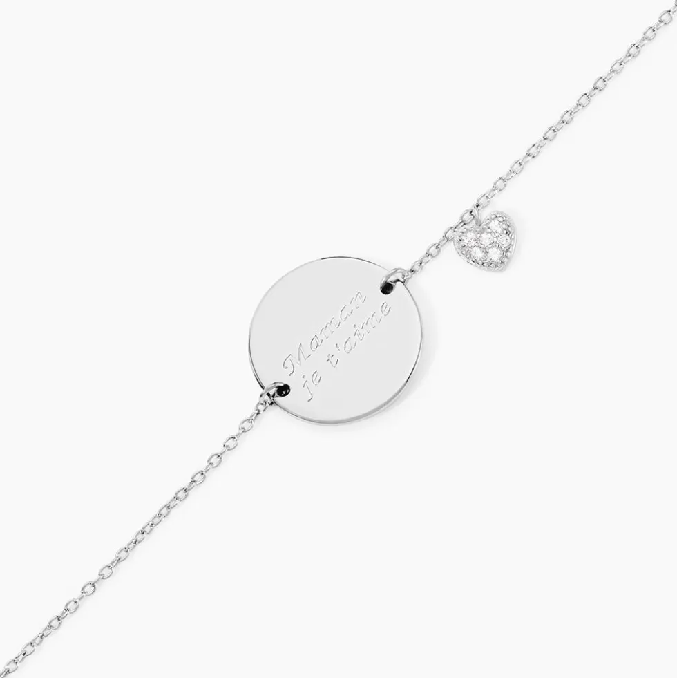 Bracelet Argent Nellchen Oxydes De Zirconium