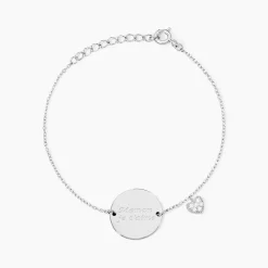 Bracelet Argent Nellchen Oxydes De Zirconium