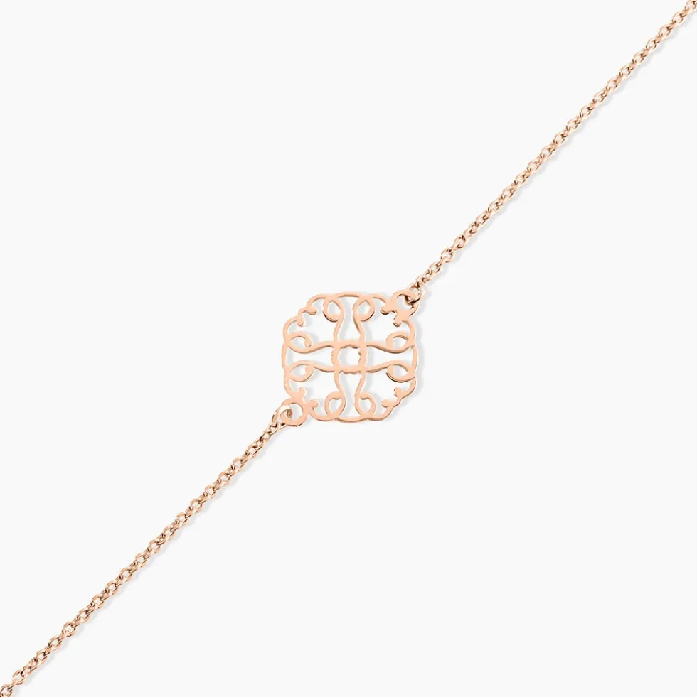 Bracelet Argent Rose Lev