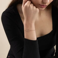 Bracelet Argent Rose Lev
