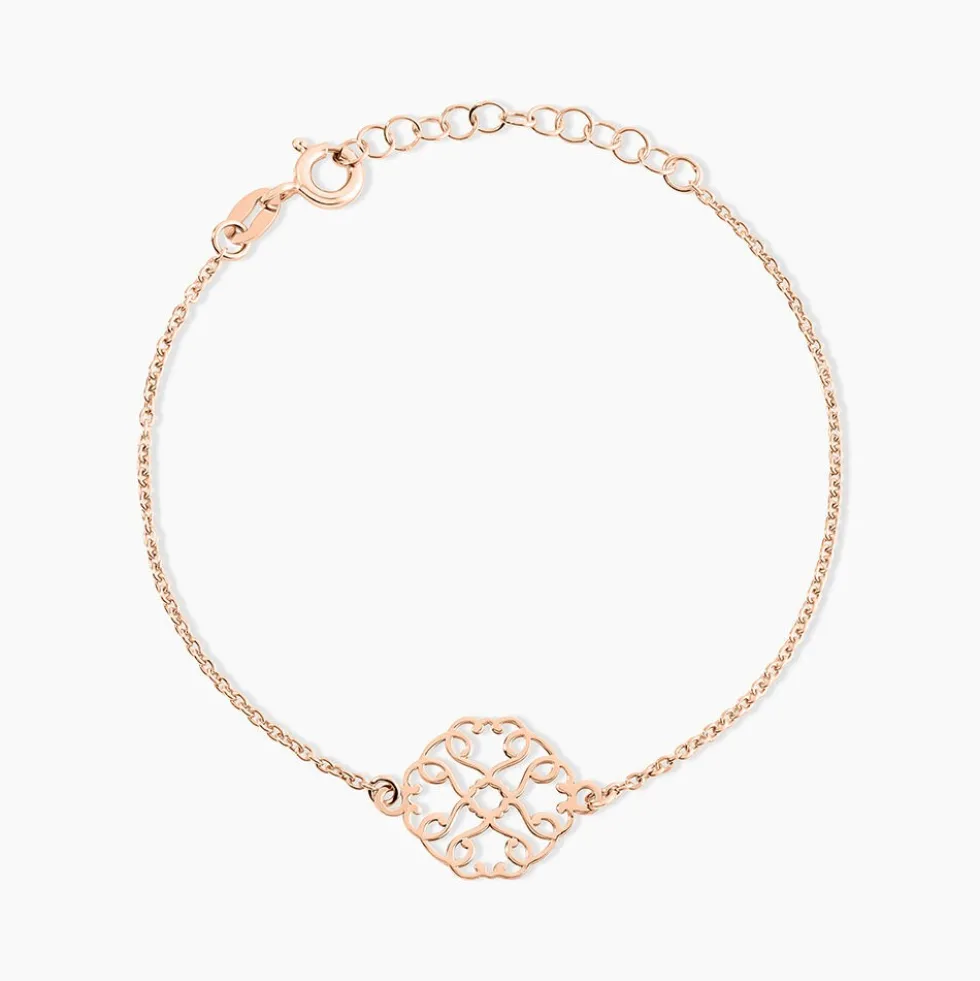 Bracelet Argent Rose Lev