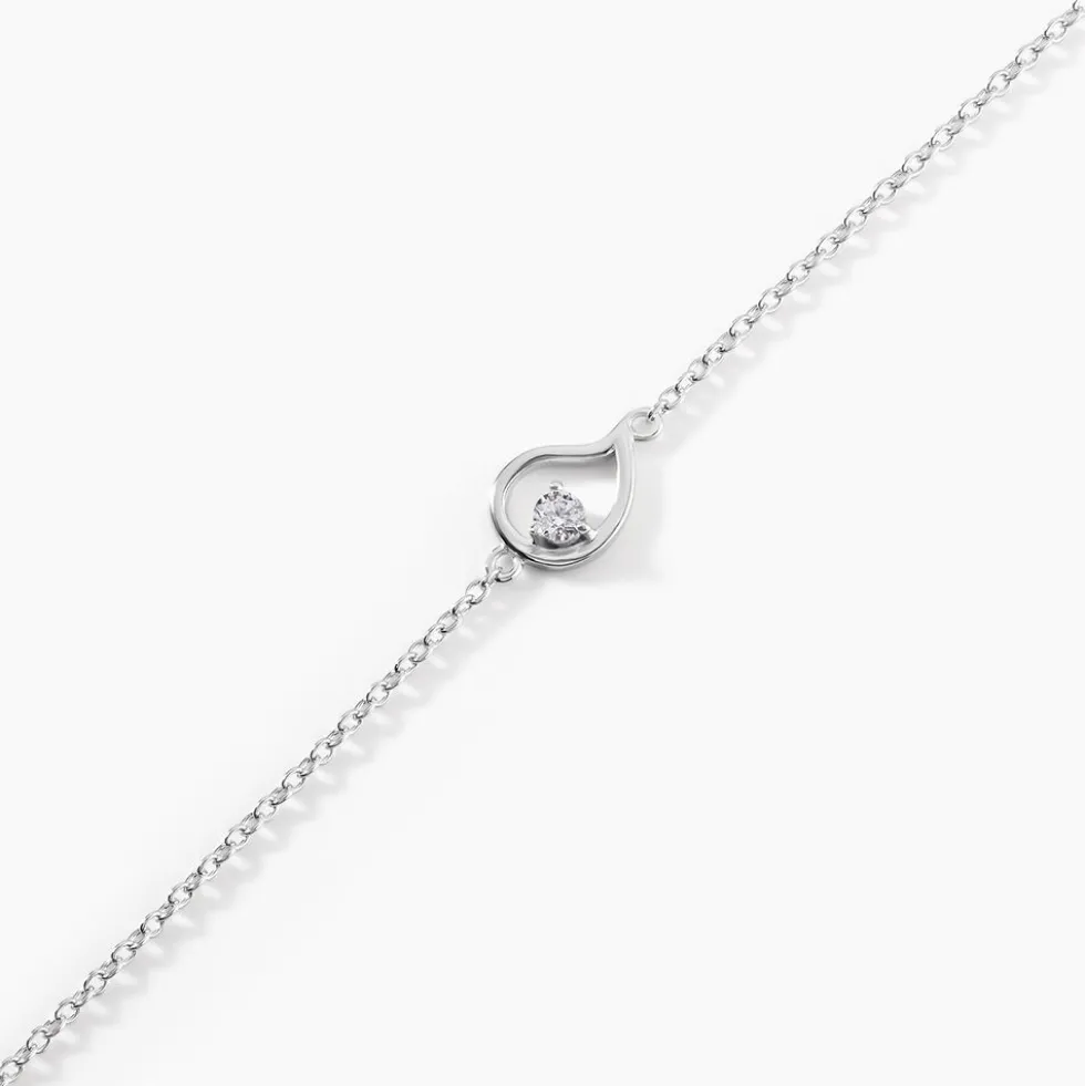 Bracelet Argent Sidonio Oxydes De Zirconium