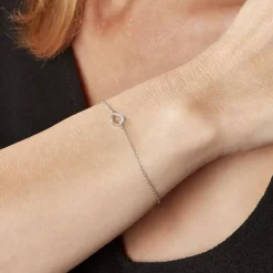 Bracelet Argent Tancelin Oxydes De Zirconium