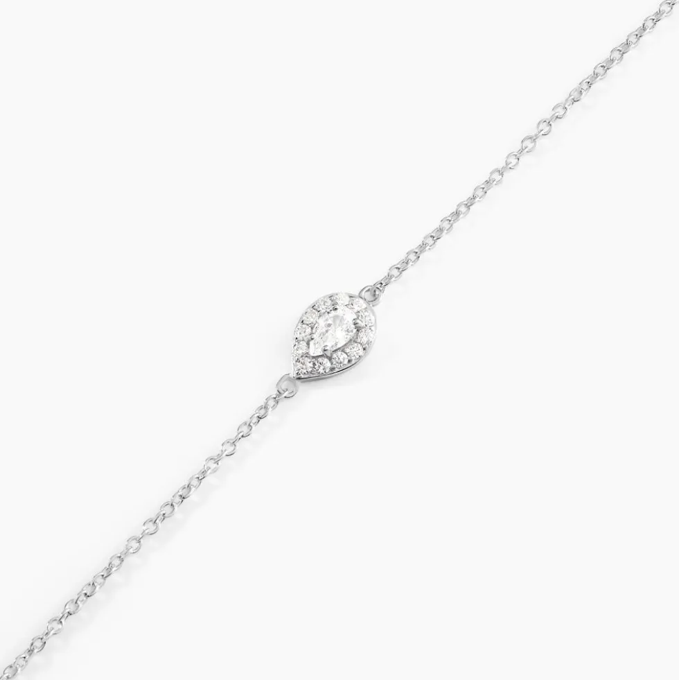 Bracelet Argent Tania Oxydes De Zirconium