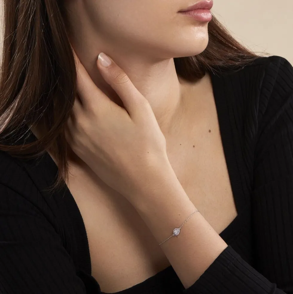 Bracelet Argent Tania Oxydes De Zirconium