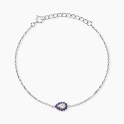 Bracelet Argent Tania Oxydes De Zirconium