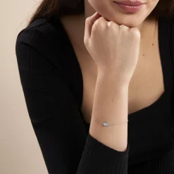 Bracelet Argent Tania Oxydes De Zirconium