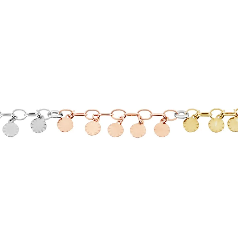 Bracelet Argent Tricolore Bop