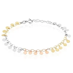 Bracelet Argent Tricolore Bop