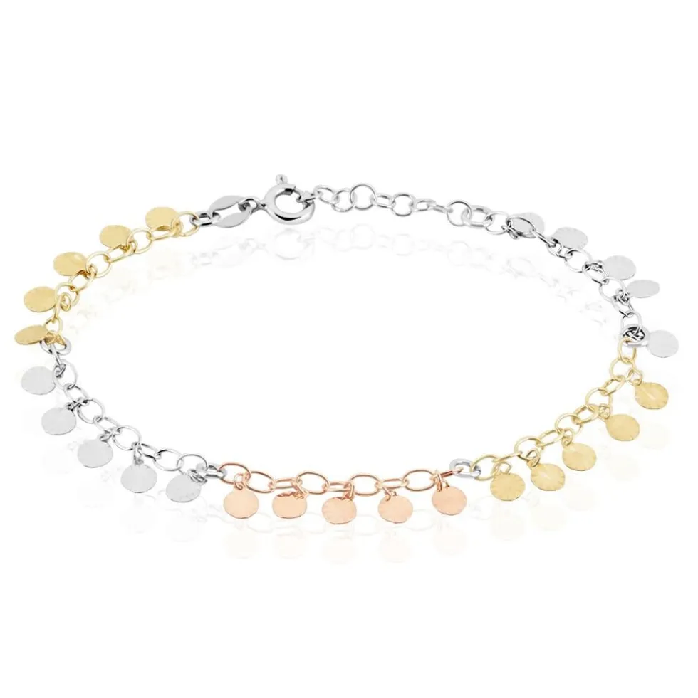 Bracelet Argent Tricolore Bop