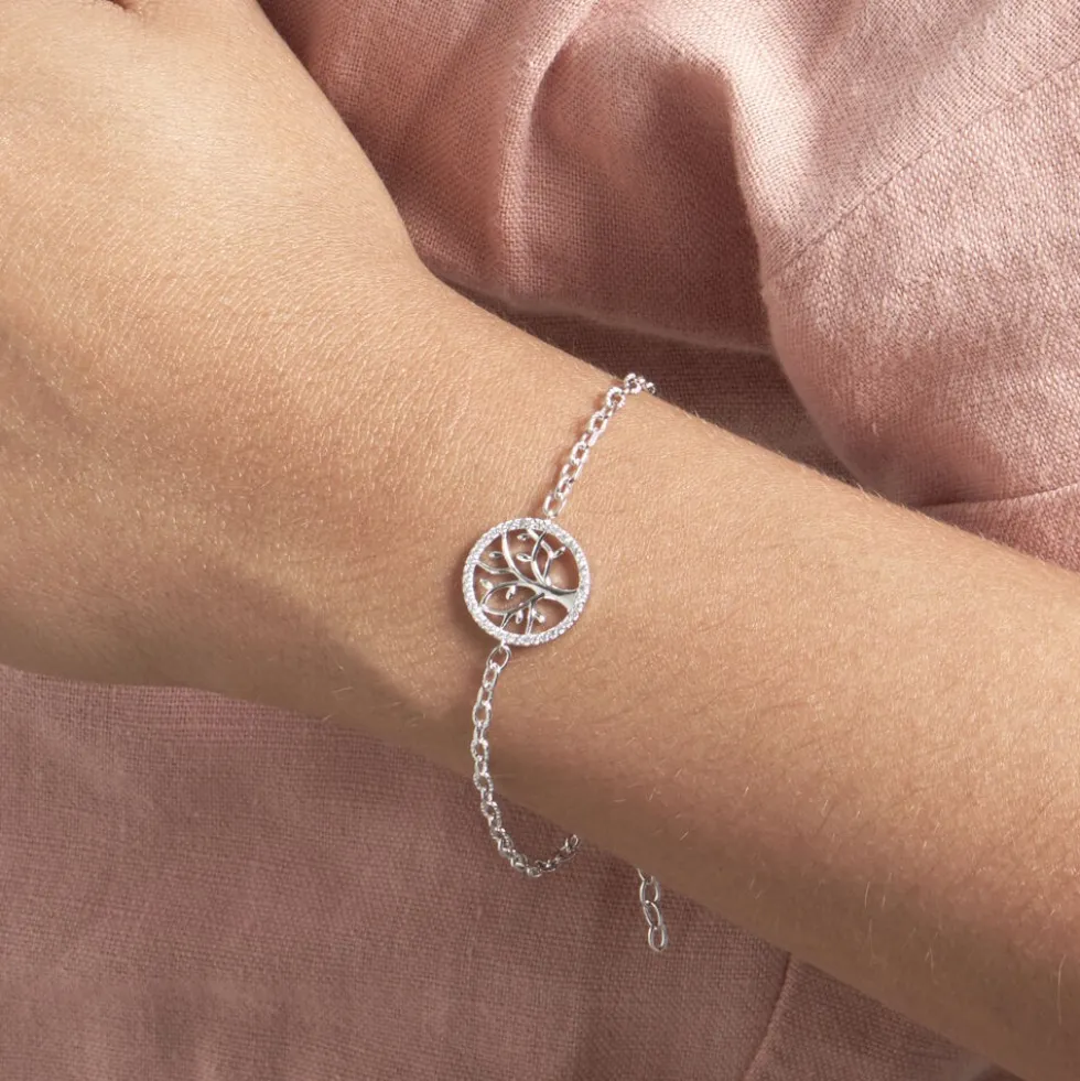 Bracelet Argent Urcisse Oxydes De Zirconium
