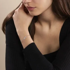Bracelet Argent Wine Oxydes De Zirconium