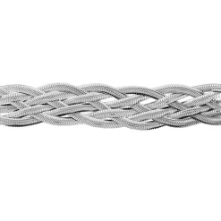 Bracelet Armella Maille Anglaise Acier Blanc