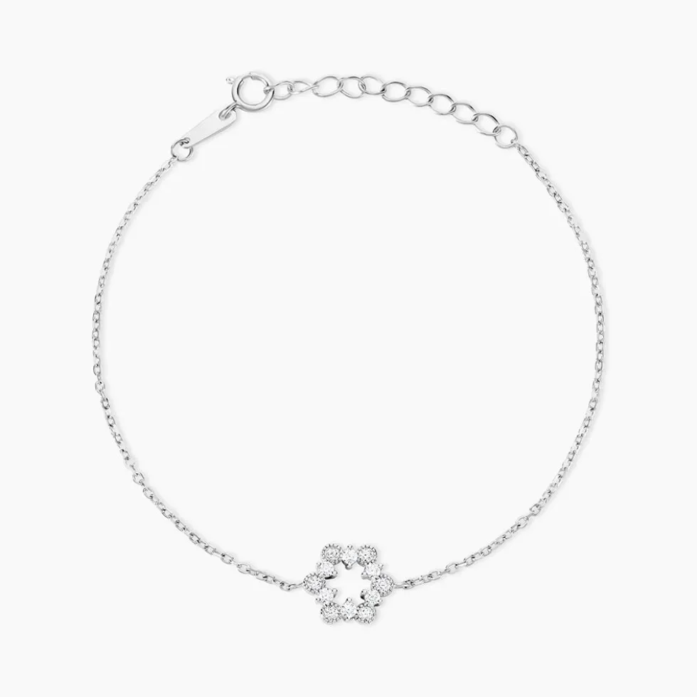 Bracelet Astrea Argent Blanc Oxyde De Zirconium