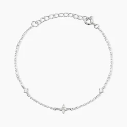 Bracelet Astria Argent Blanc Oxyde De Zirconium