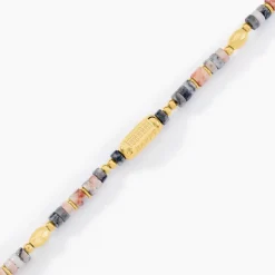 Bracelet Athena Acier Jaune Pierre De Synthese