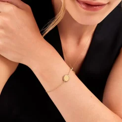 Bracelet Aurore Acier Jaune Forme