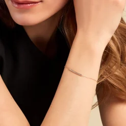 Bracelet Beckah Or Jaune Oxyde De Zirconium