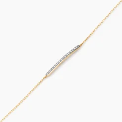 Bracelet Beckah Or Jaune Oxyde De Zirconium