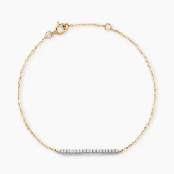 Bracelet Beckah Or Jaune Oxyde De Zirconium