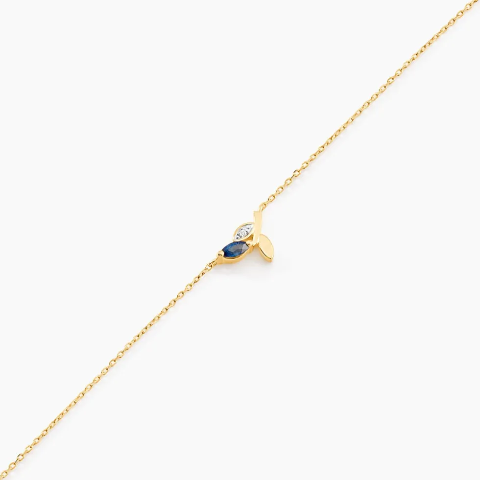 Bracelet Bendt Or Jaune Saphir Diamant