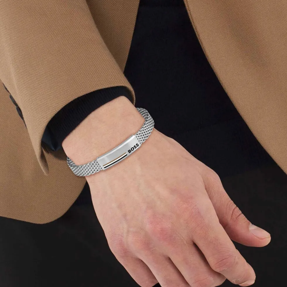 Bracelet Boss Alen Acier Blanc