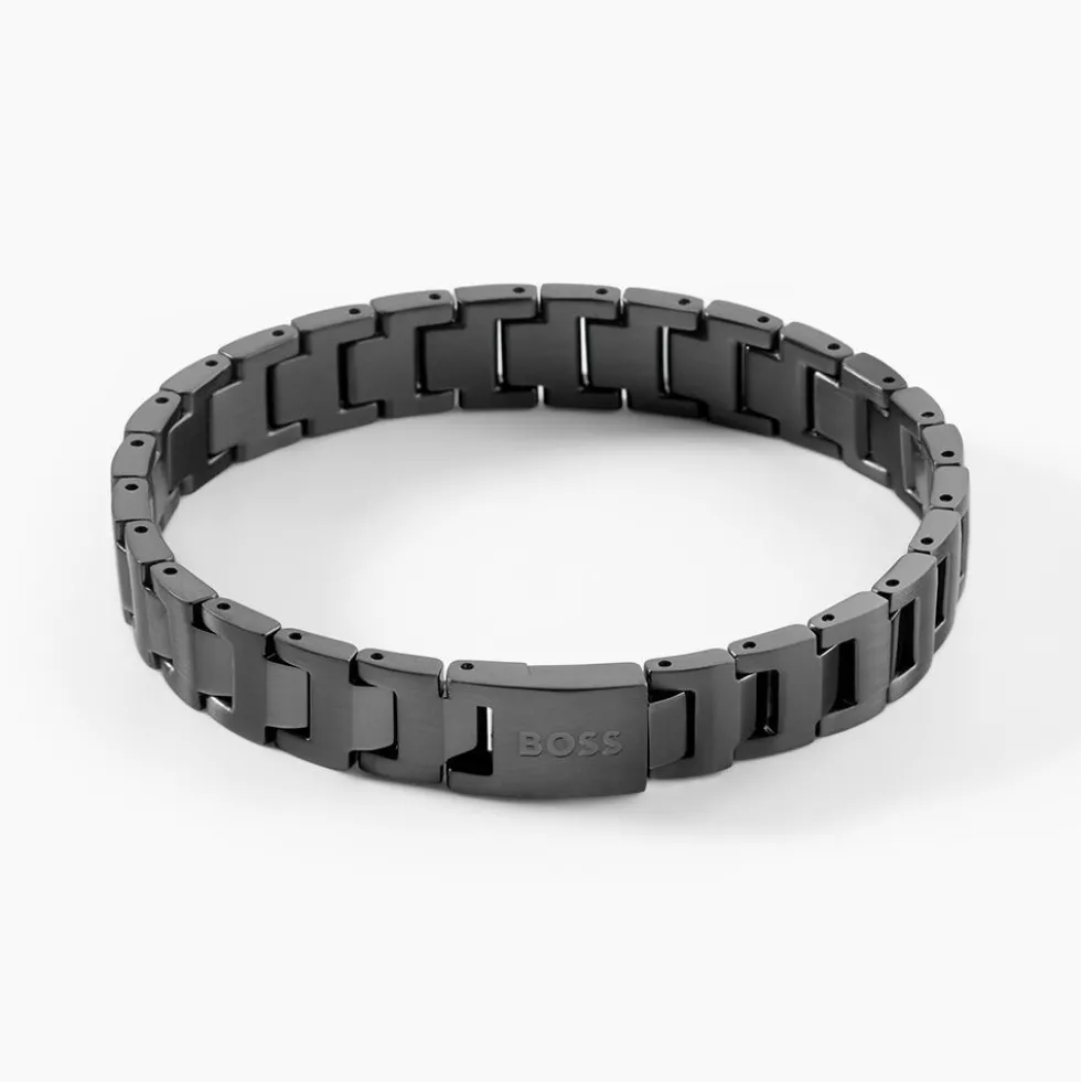 Bracelet Boss Candor Acier Noir