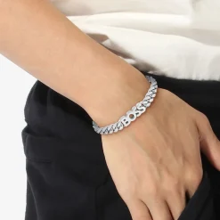 Bracelet Boss Kassy Acier Blanc