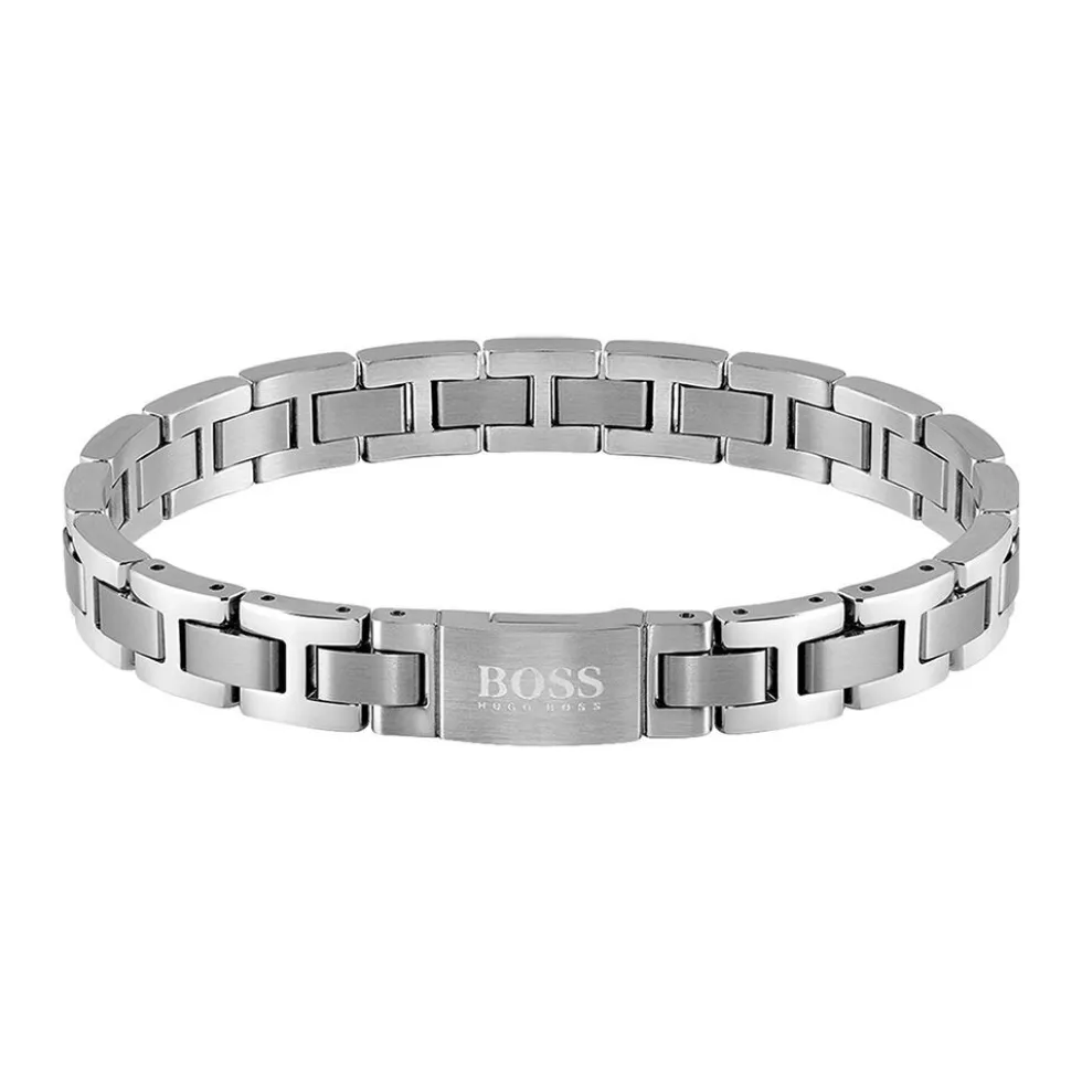 Bracelet Boss Links Essentials Acier Blanc