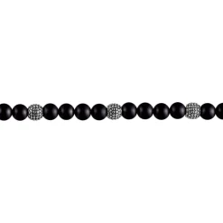 Bracelet Boules Acier Gris Laloun