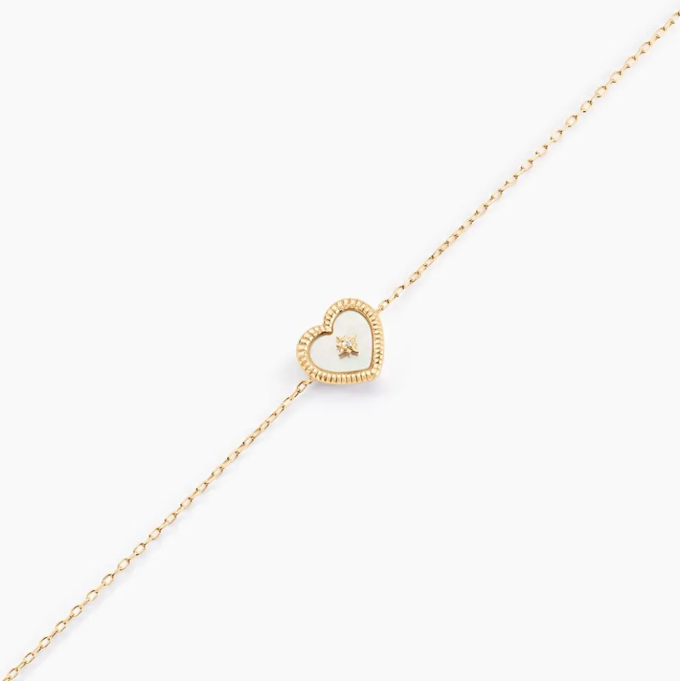 Bracelet Bronte Or Jaune Nacre Diamant