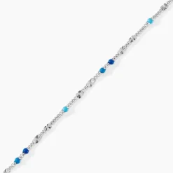 Bracelet Cacilia Argent Blanc