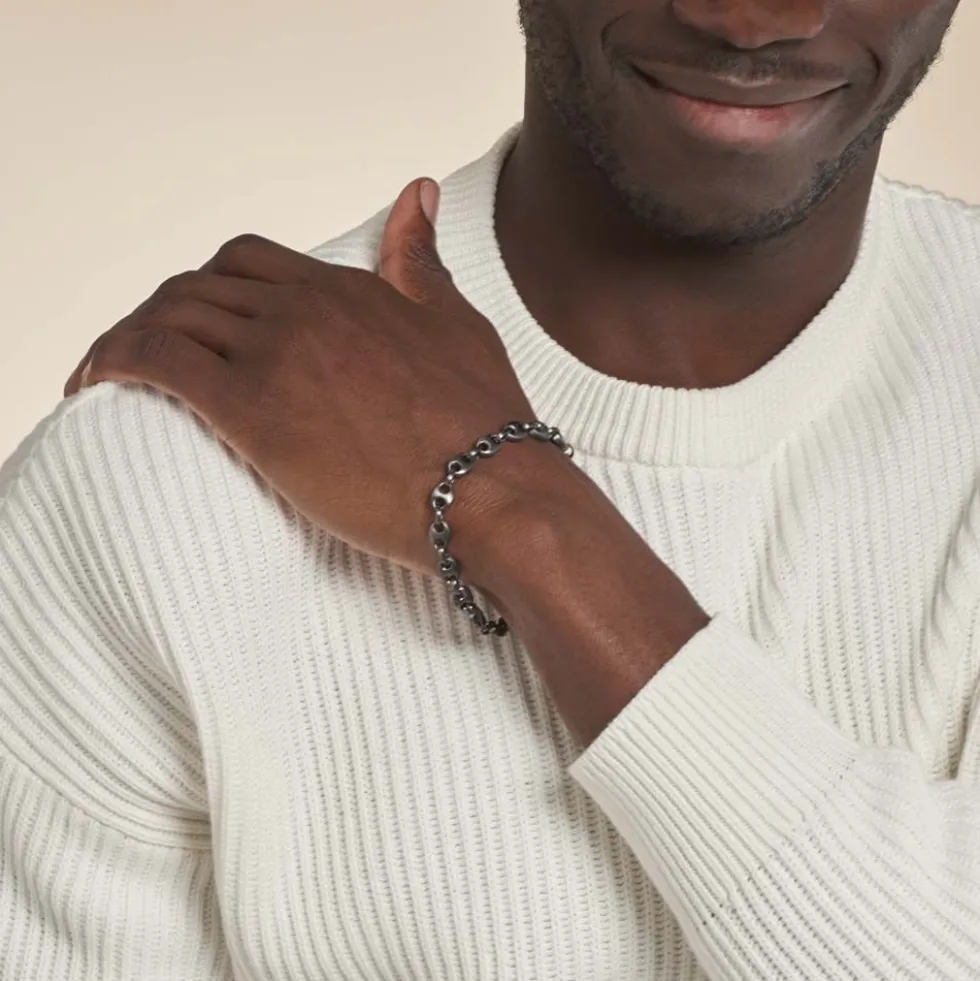 Bracelet Cadia Antique Acier Noir