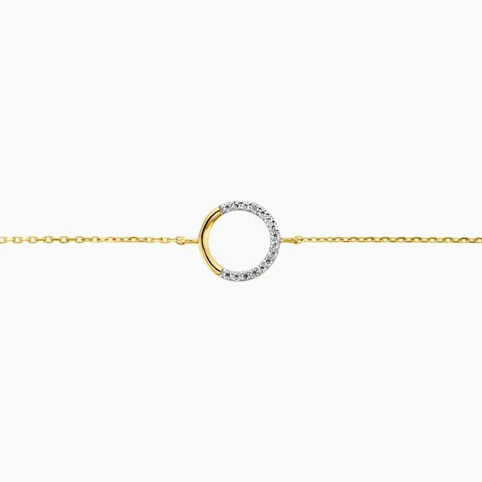 Bracelet Cajsa Or Jaune Oxyde De Zirconium