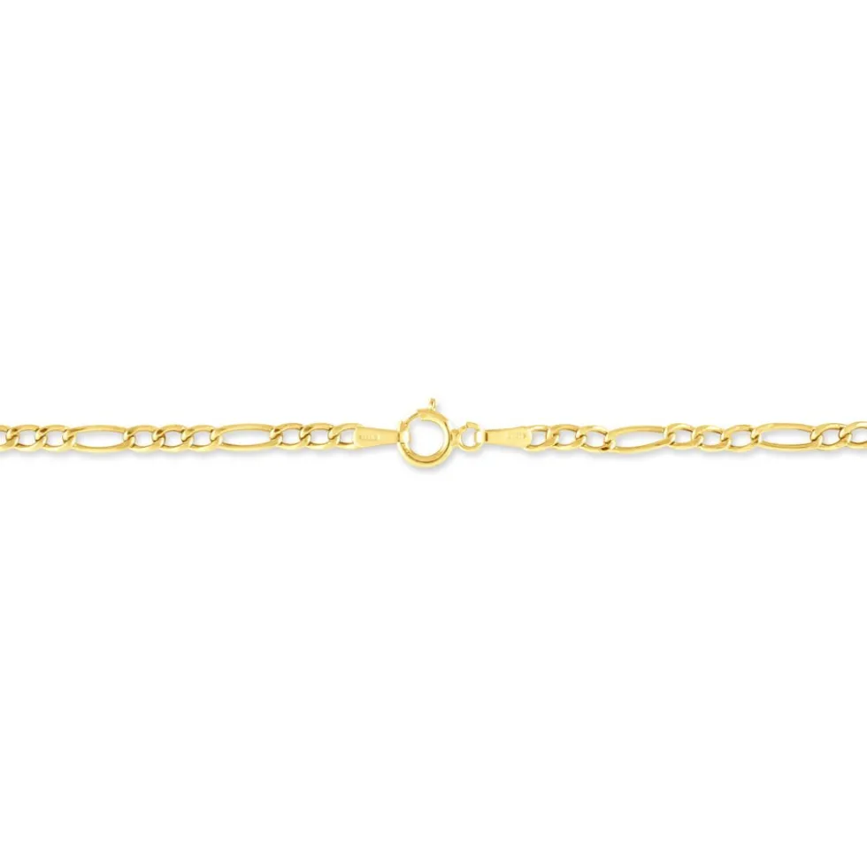 Bracelet Cameo Maille Alternee 1/3 Or Jaune