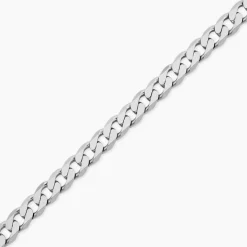 Bracelet Casper Maille Gourmette Argent Blanc