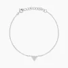 Bracelet Cassandre Argent Blanc Oxyde De Zirconium