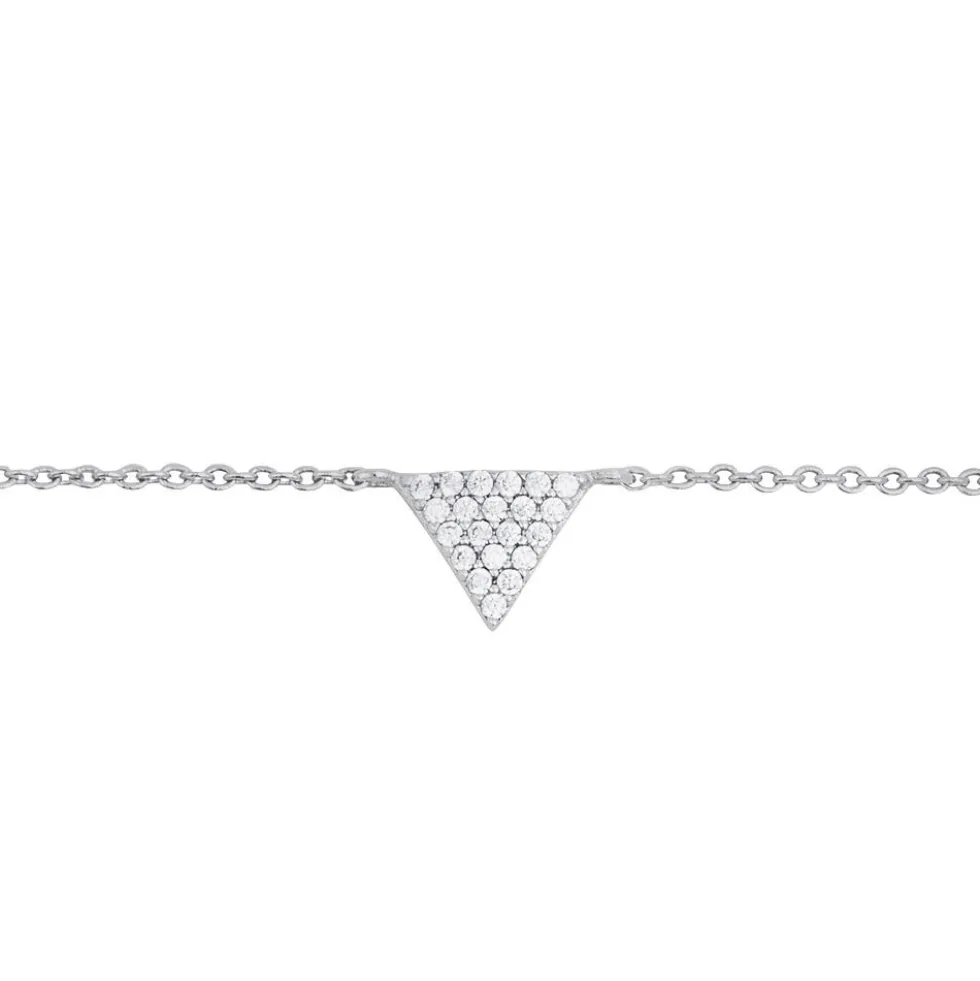 Bracelet Cassandre Argent Blanc Oxyde De Zirconium