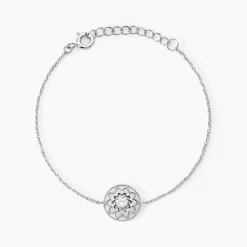 Bracelet Cassandria Argent Blanc Oxyde De Zirconium