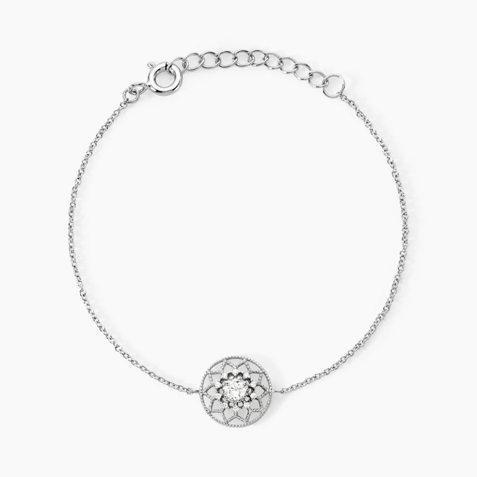 Bracelet Cassandria Argent Blanc Oxyde De Zirconium